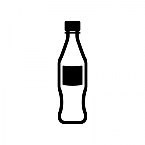 ジュースのペットボトルのシルエット02 無料のai Png白黒シルエットイラスト