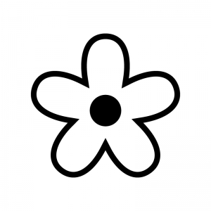 花のイラスト フリー素材 白黒 モノクロno 385 白黒 茎葉 つる