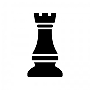 チェス ルークのシルエット 無料のai Png白黒シルエットイラスト