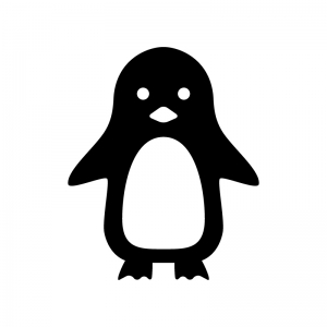 ペンギンのシルエット 無料のai Png白黒シルエットイラスト
