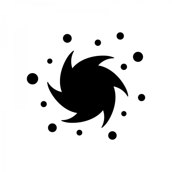 ブラックホールのシルエット02 | 無料のAi・PNG白黒シルエットイラスト